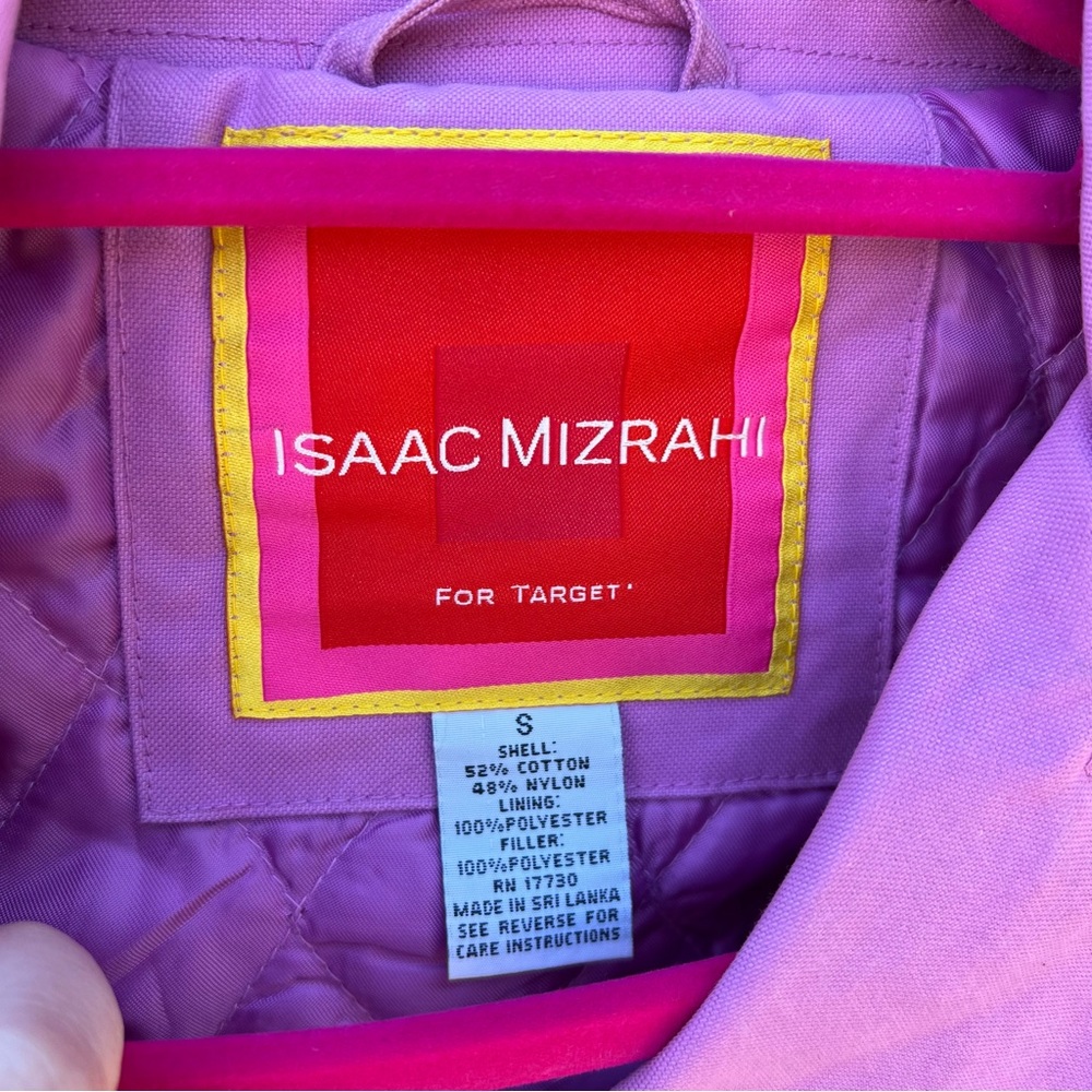 Isaac Mizrahi for Target Women's Long Sleeve Buttoned Jacket Pink Small NWT - Picture 2 of 4